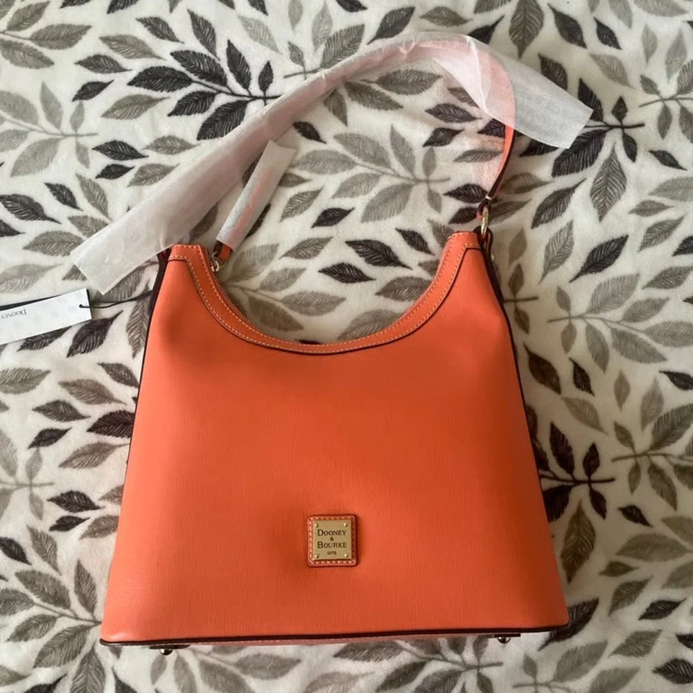 Dooney & Bourke Vibrant Orange Shoulder Bag - Picture 1 of 4